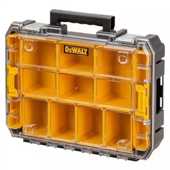 Įrankių dėžė DeWalt DWST82968-1, polikarbonatas, 7,8 l, užrakinama, atspari vandeniui, juoda