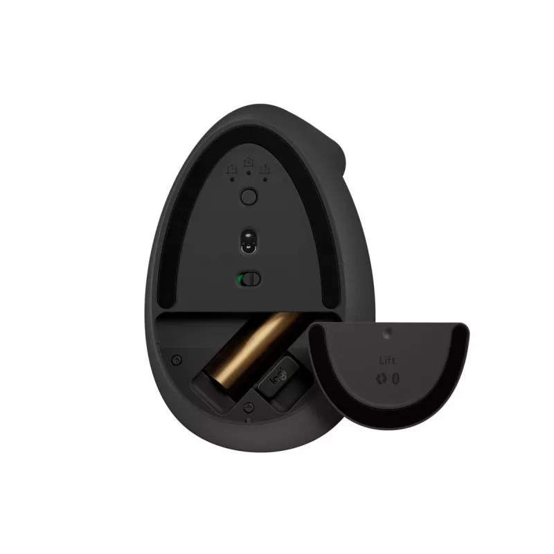 LOGITECH Lift Vertikali ergonominė pelė – dešinei rankai – belaidė – grafito juoda