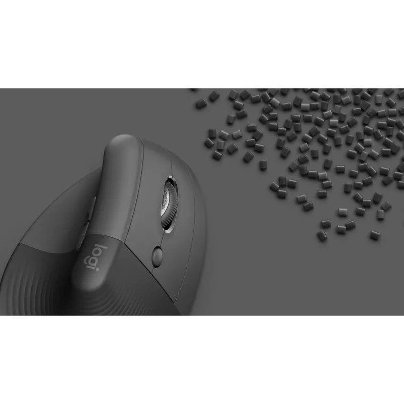 LOGITECH Lift Vertikali ergonominė pelė – dešinei rankai – belaidė – grafito juoda
