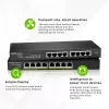Zyxel GS1915-8EP valdomas L2 Gigabit Ethernet (10/100/1000) PoE jungiklis, juodas