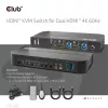 KVM Jungiklis CLUB3D CSV-1382 Dvigubas HDMI 4K 60Hz USB