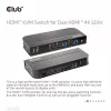 KVM Jungiklis CLUB3D CSV-1382 Dvigubas HDMI 4K 60Hz USB