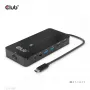 CLUB3D 7-in-1 USB-C stotelė su 2x HDMI, 2x USB-A, RJ45, 3.5mm garsu ir 100W PD įkrovimu