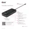 CLUB3D 7-in-1 USB-C stotelė su 2x HDMI, 2x USB-A, RJ45, 3.5mm garsu ir 100W PD įkrovimu