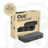CLUB3D CSV-7210 KVM jungiklis DisplayPort/HDMI, 2 kompiuteriams, 4K 60Hz