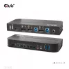 CLUB3D CSV-7210 KVM jungiklis DisplayPort/HDMI, 2 kompiuteriams, 4K 60Hz