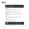 CLUB3D CSV-7210 KVM jungiklis DisplayPort/HDMI, 2 kompiuteriams, 4K 60Hz