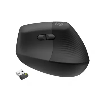LOGITECH Wireless Mouse Lift For Business Dešinei rankai, grafitinė/juoda