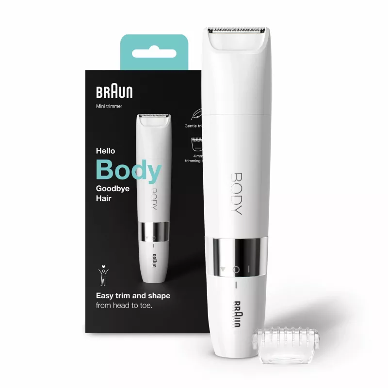 Braun BS1000 kūno mini trimeris, baltas