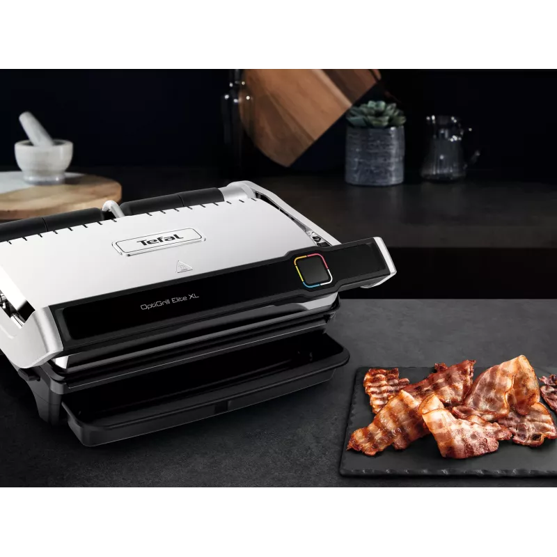 Kontaktinė grilio keptuvė Tefal OptiGrill Elite XL GC760D Nerūdijantis plienas 2200W