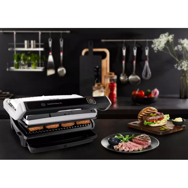 Kontaktinė grilio keptuvė Tefal OptiGrill Elite XL GC760D Nerūdijantis plienas 2200W
