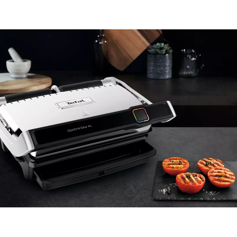 Kontaktinė grilio keptuvė Tefal OptiGrill Elite XL GC760D Nerūdijantis plienas 2200W