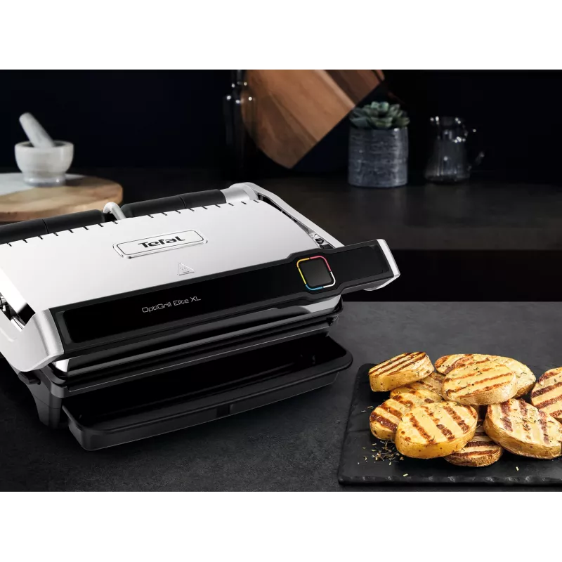 Kontaktinė grilio keptuvė Tefal OptiGrill Elite XL GC760D Nerūdijantis plienas 2200W