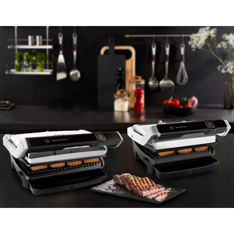 Kontaktinė grilio keptuvė Tefal OptiGrill Elite XL GC760D Nerūdijantis plienas 2200W