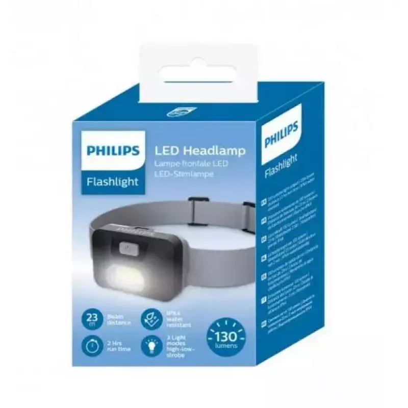 Philips SFL1000H/10 LED priekinis žibintas, 130 lm, juodos spalvos