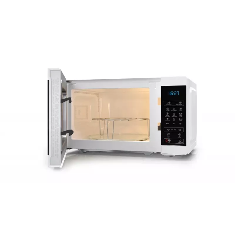 Mikrobangų krosnelė Sharp YC-MG02E-W, mėlyna, balta, stalviršinė, 20 l, 800 W