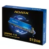 SSD M.2 ADATA LEGEND 710 512GB NVMe PCIe 3.0 x4, 2400/1000 MB/s, 3D NAND, AES-256, TBW 130