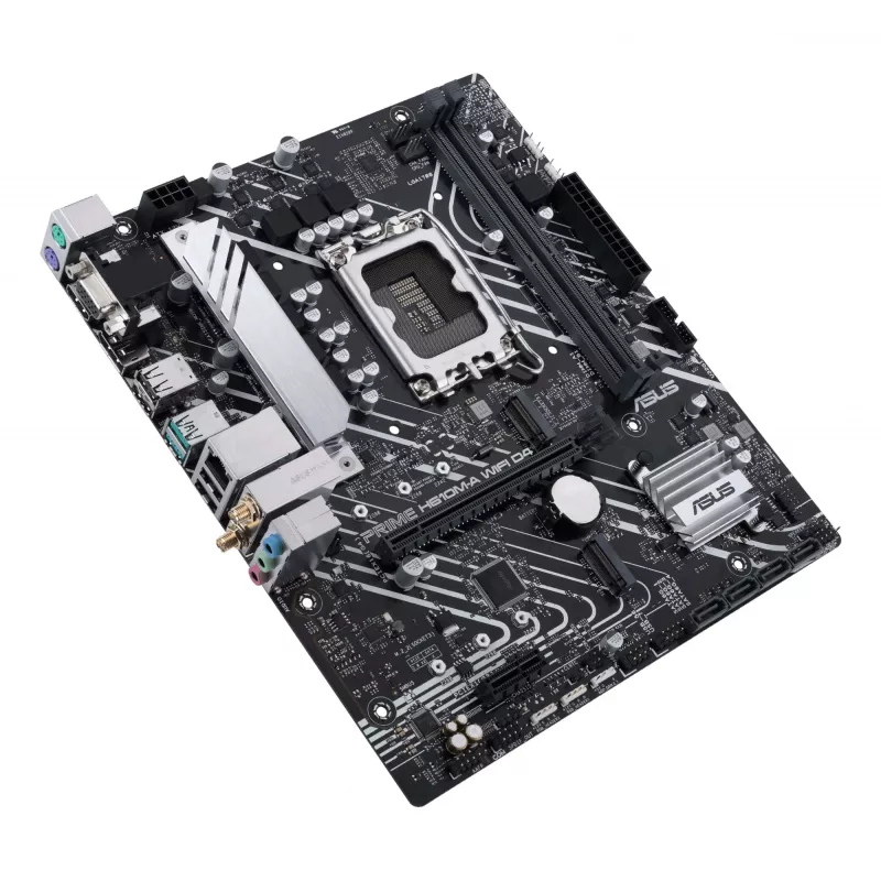 Motininė plokštė ASUS PRIME H610M-A WIFI D4 — Intel H610, LGA1700, micro ATX, DDR4, 2x DIMM, Wi‑Fi 5, Bluetooth 5.0, 2x M.2, HDMI 2.1, DP 1.4