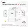 CLUB3D Travel Charger 65W su GaN technologija, vienas USB Type-C prievadas, Power Delivery 3.0 palaikymas