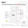 CLUB3D Travel Charger 65W su GaN technologija, vienas USB Type-C prievadas, Power Delivery 3.0 palaikymas