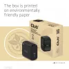 CLUB3D Travel Charger 65W su GaN technologija, vienas USB Type-C prievadas, Power Delivery 3.0 palaikymas