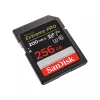 SDXC atminties kortelė SANDISK Extreme PRO 256 GB UHS‑I U3 V30 Class 10 – skaitymas 200 MB/s, rašymas iki 140 MB/s, atspari smūgiams