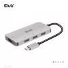 CLUB3D 4 prievadų USB-A šakotuvas USB-C – 10 Gbps greitas duomenų perdavimas