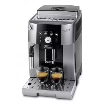 Espreso aparatas De’Longhi Magnifica S Smart ECAM 250.23.SB — 1,8 L vandens talpa, 250 g pupelių talpa, 15 barų, įmontuotas malūnėlis