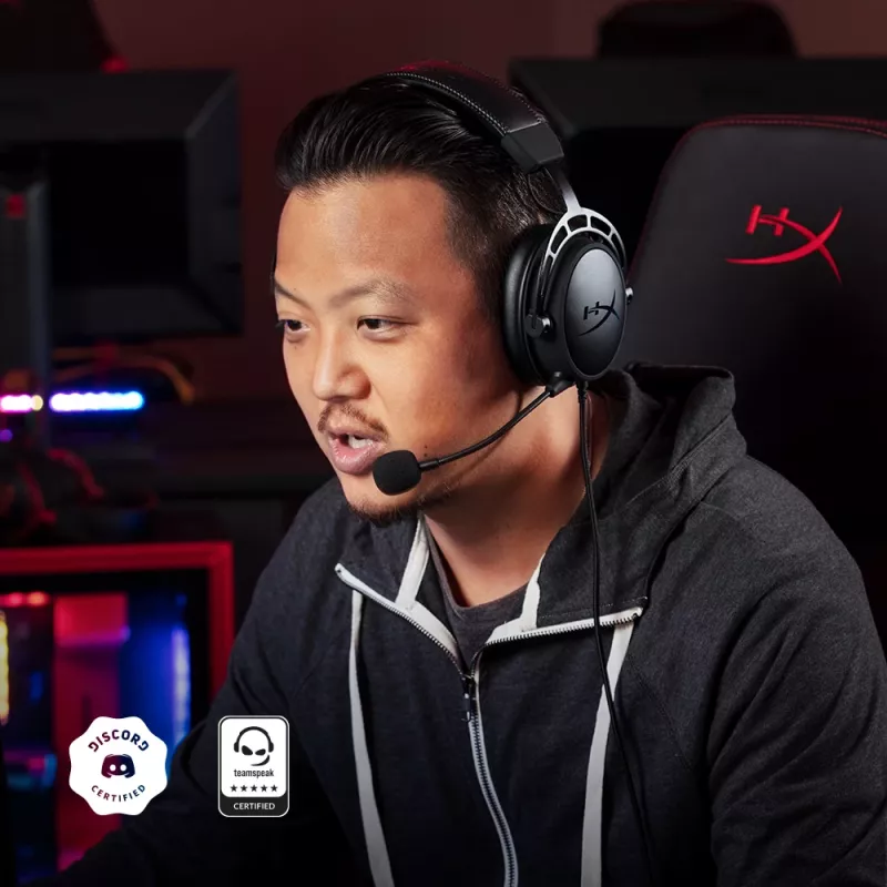 HyperX Cloud Alpha – belaidės žaidimų ausinės (juodos-raudonos)