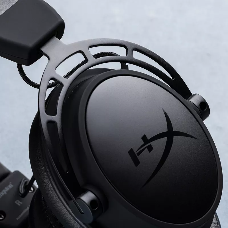 HyperX Cloud Alpha – belaidės žaidimų ausinės (juodos-raudonos)