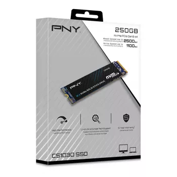 PNY SSD CS1030 250 GB PCIe Gen3 x4 NVMe M.2 2280