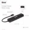 CLUB3D USB Gen1 Type-C 6-in-1 Hub su HDMI 8K30Hz, 2xUSB Type-A, RJ45 ir 2xUSB Type-C, duomenys ir PD įkrovimas 100 W