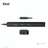 CLUB3D USB Gen1 Type-C 6-in-1 Hub su HDMI 8K30Hz, 2xUSB Type-A, RJ45 ir 2xUSB Type-C, duomenys ir PD įkrovimas 100 W