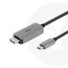 CLUB3D USB Gen2 Type-C į HDMI 4K120Hz 8K60Hz HDR10 su DSC1.2 aktyvus kabelis M/M 3m