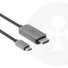 CLUB3D USB Gen2 Type-C į HDMI 4K120Hz 8K60Hz HDR10 su DSC1.2 aktyvus kabelis M/M 3m