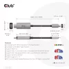 CLUB3D USB Gen2 Type-C į HDMI 4K120Hz 8K60Hz HDR10 su DSC1.2 aktyvus kabelis M/M 3m