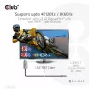CLUB3D USB Gen2 Type-C į HDMI 4K120Hz 8K60Hz HDR10 su DSC1.2 aktyvus kabelis M/M 3m