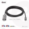 CLUB3D USB Gen2 Type-C į HDMI 4K120Hz 8K60Hz HDR10 su DSC1.2 aktyvus kabelis M/M 3m