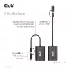 CLUB3D USB Gen1 Type-C/-A į Dual HDMI (4K/30Hz) / VGA (1080/60Hz) adapteris