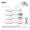 CLUB3D USB4 Gen2x2 Type-C abipusis laidas 4K60Hz, duomenys 20Gbps, PD 240W(48V/5A) EPR M/M 2m