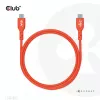 CLUB3D CAC-1573 USB-C į USB-C dvipusis laidas, USB4 Gen 2x2, 2 m, raudonas, PD iki 240 W