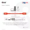 CLUB3D CAC-1573 USB-C į USB-C dvipusis laidas, USB4 Gen 2x2, 2 m, raudonas, PD iki 240 W