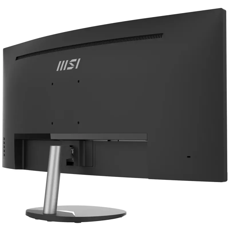 MSI Pro MP341CQ 34 colių lenktas monitorius, 1500R, UWQHD (3440 x 1440), 21:9, 100Hz, VA, 4ms, HDMI, VGA, įmontuoti garsiakalbiai, Anti-Glare, Anti-Flicker, mažiau mėlynos šviesos, TÜV sertifikuotas, VESA, Kensington, juodas