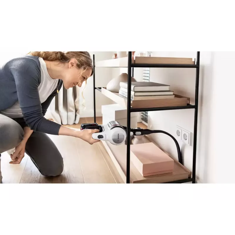 Bosch BBS711W belaidis dulkių siurblys 2-in-1 (lazdinis/nešiojamas) be maišelio, 0,3 l, baltas