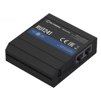TELTONIKA RUT241 Pramoninis 4G/LTE maršrutizatorius su Wi-Fi 802.11b/g/n ir 2xRJ45 10/100