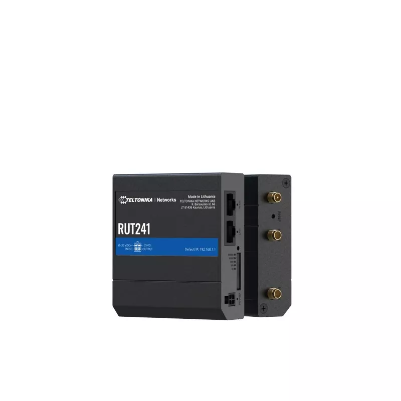 TELTONIKA RUT241 Pramoninis 4G/LTE maršrutizatorius su Wi-Fi 802.11b/g/n ir 2xRJ45 10/100