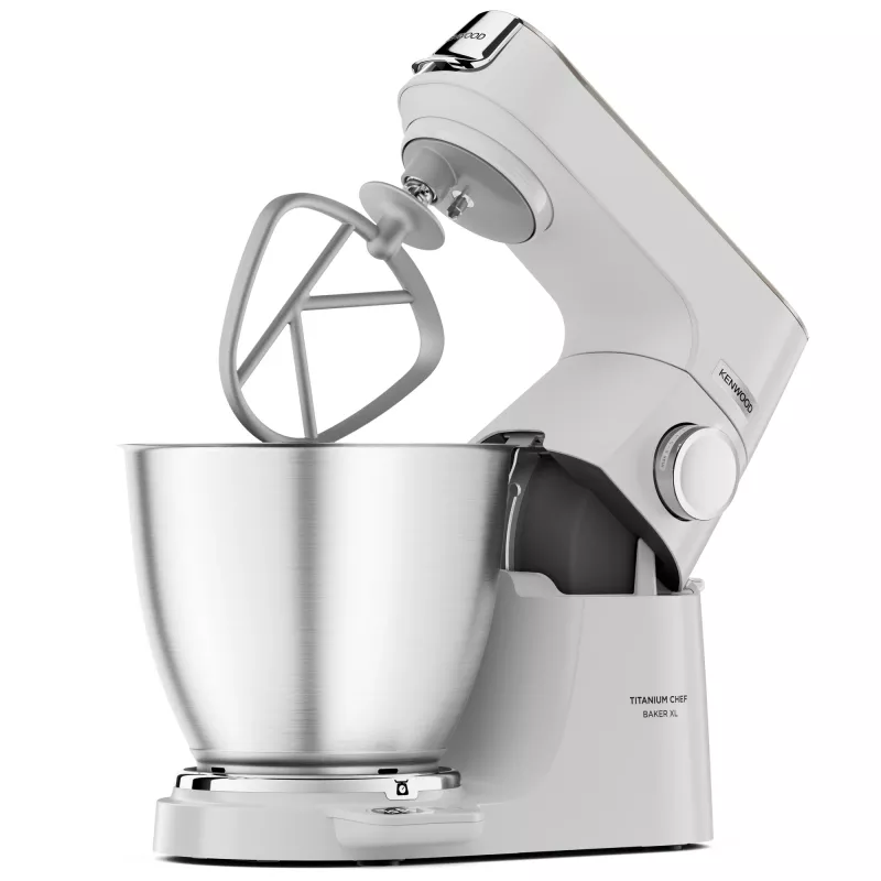 Kenwood Titanium Chef Baker XL virtuvinis kombainas 1200 W 7 L baltas su svarstyklėmis