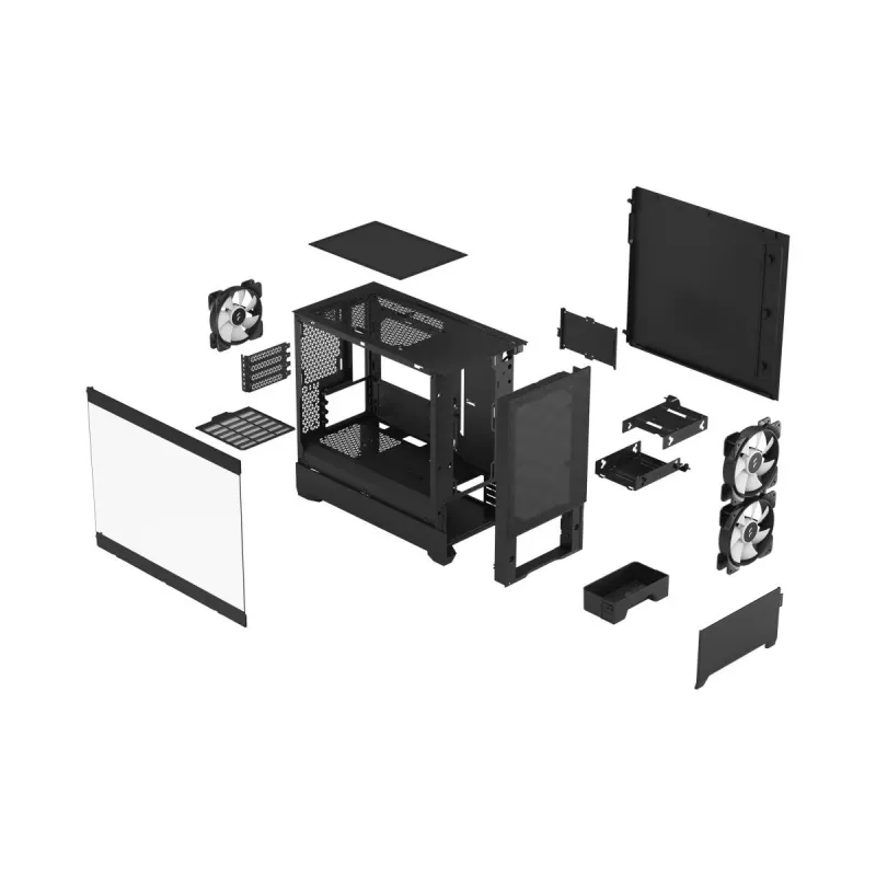 FRACTAL DESIGN Pop Mini Air RGB Black Tg Clear Tint korpusas