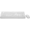 LOGITECH Signature Mk650 Combo verslui - Balta - QWERTY Danų/Norvegų/Švedų/Suomių