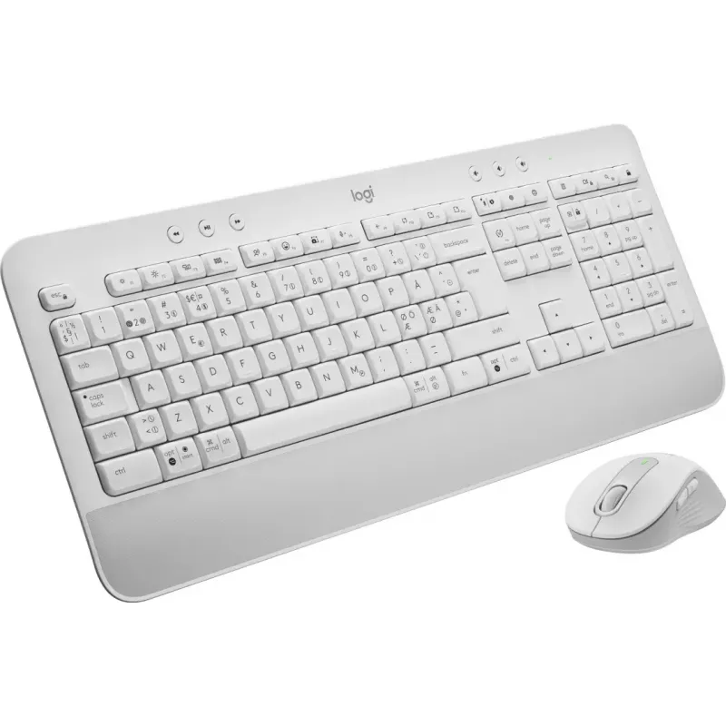 LOGITECH Signature Mk650 Combo verslui - Balta - QWERTY Danų/Norvegų/Švedų/Suomių